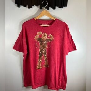 Star Wars Chewbacca Christmas T-shirt Size XL